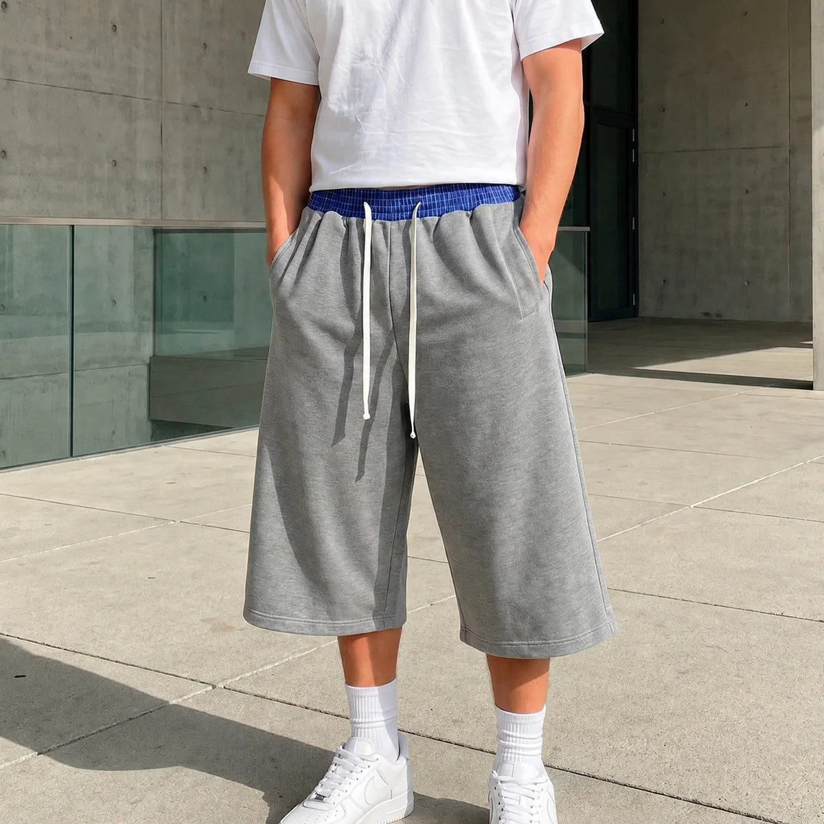 Contrast Drawstring Short