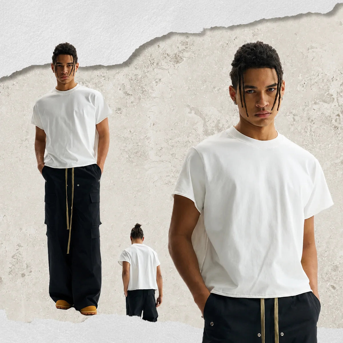 Cropped Hem Tee