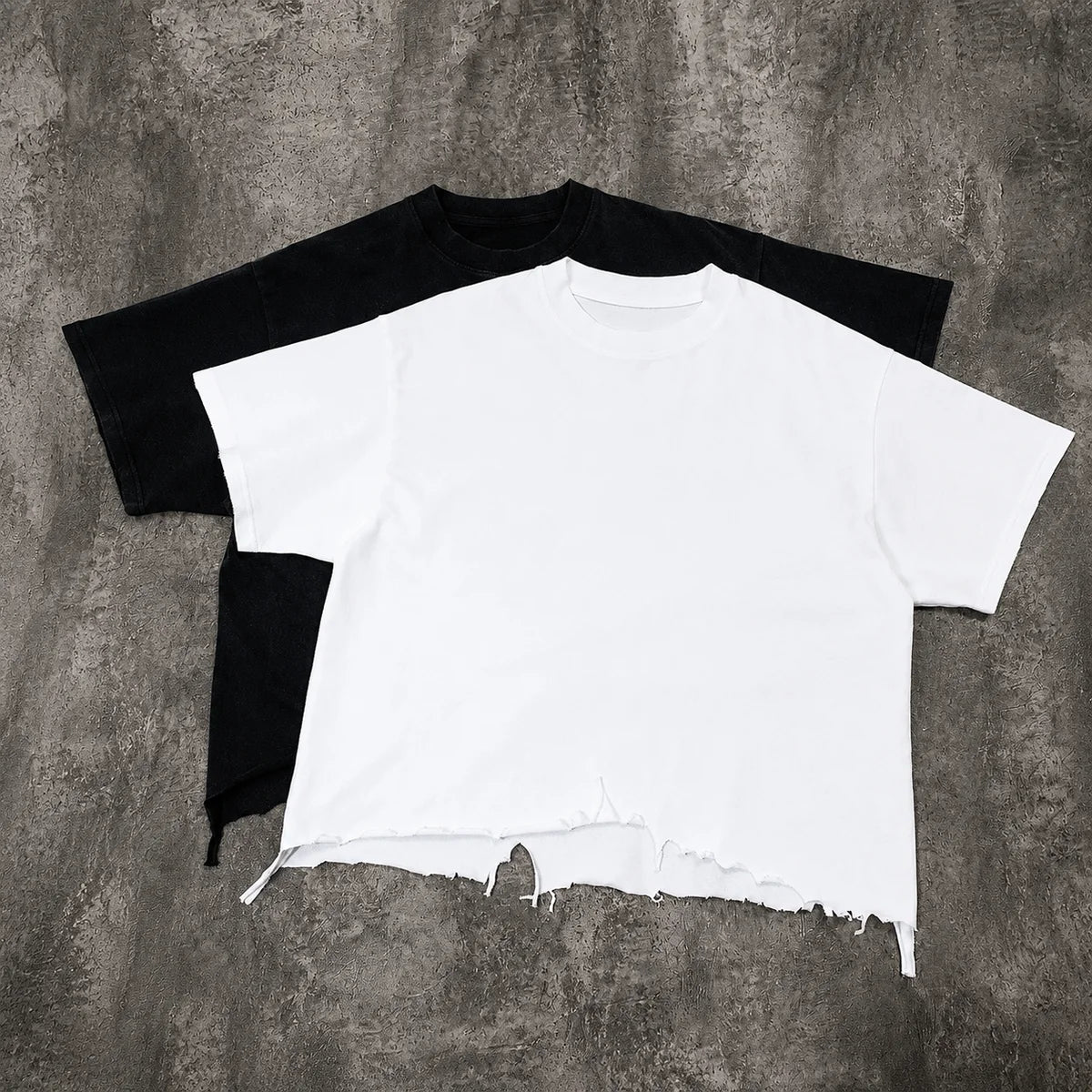 Distressed Box Tee