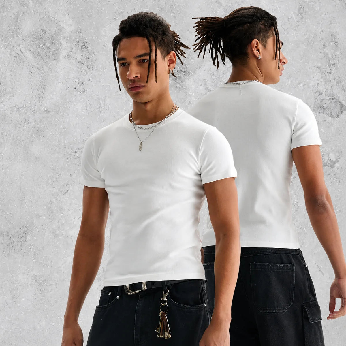 Rib Fitted Tee