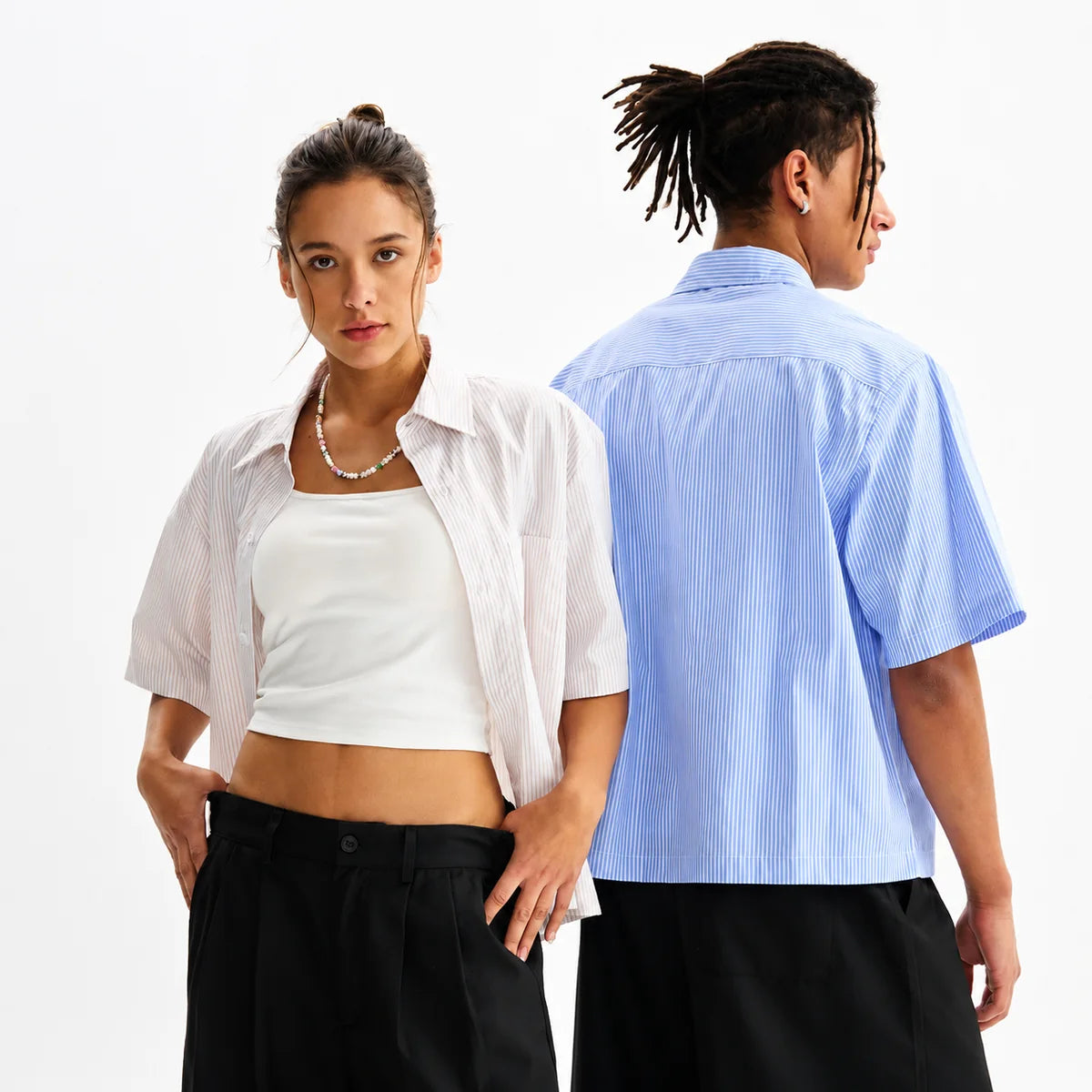 Striped Crop Shirt